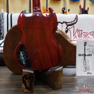 Gibson Custom Shop 60th Anniversary 1961 Les Paul SG Standard With Sideways Vibrola Cherry Red 7.95 LBS - Image 11