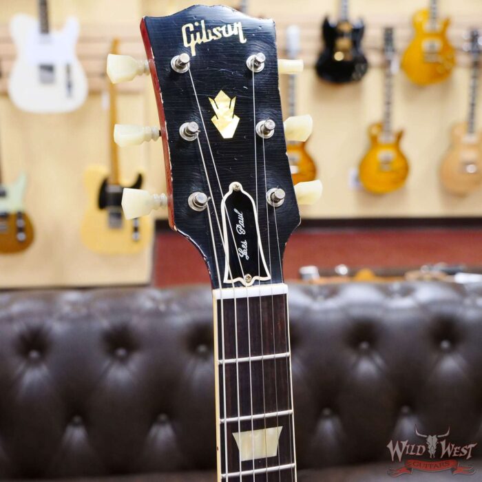 Gibson Custom Shop M2M 1961 Les Paul SG Standard Reissue Stop Bar Light Aged Faded Cherry - Image 7