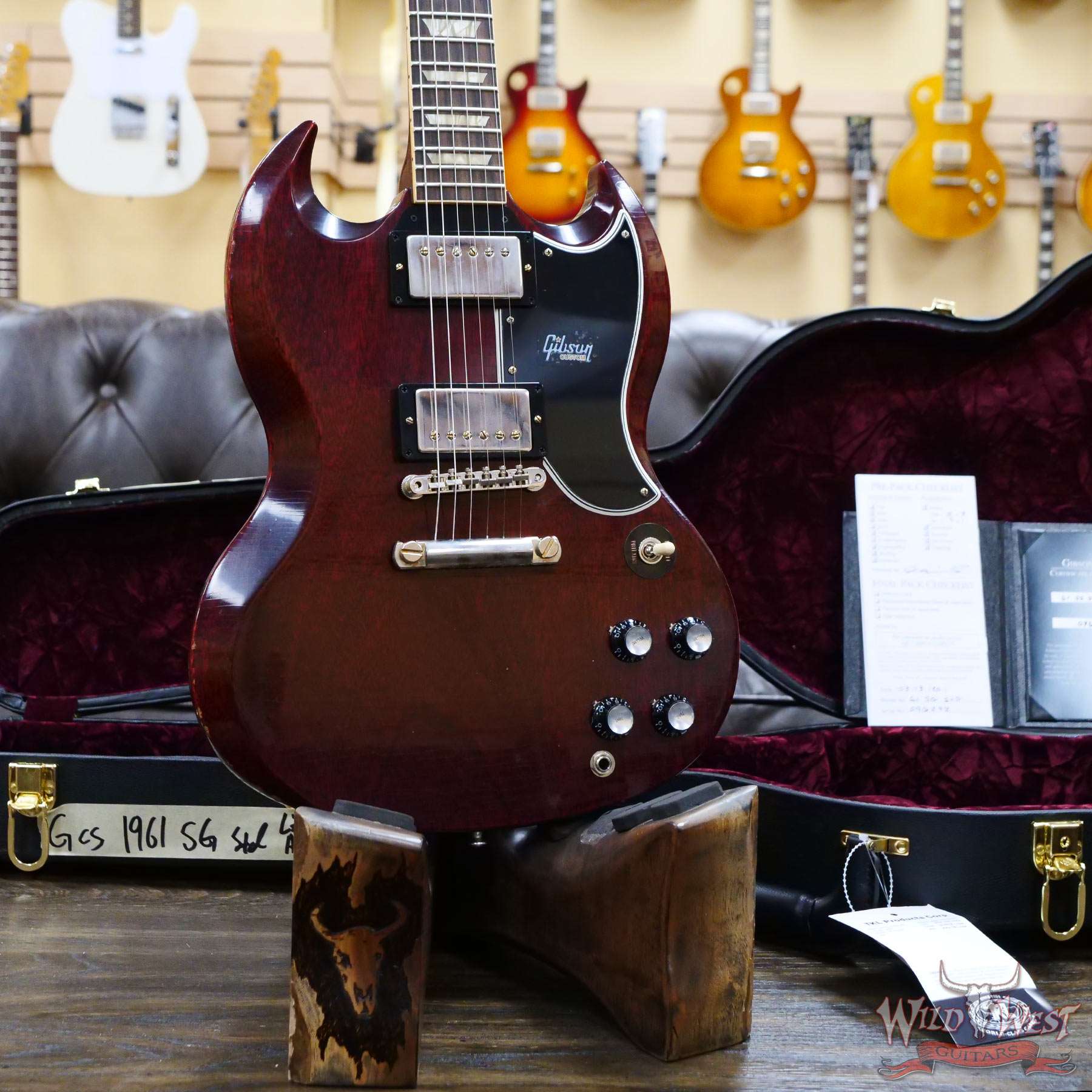 gibsoncs-1961sg-lightaged-96292-d2__wwg.jpg Gibson Custom Shop M2M 1961 Les Paul SG Standard Reissue Stop Bar Light Aged Faded Cherry - Image 8
