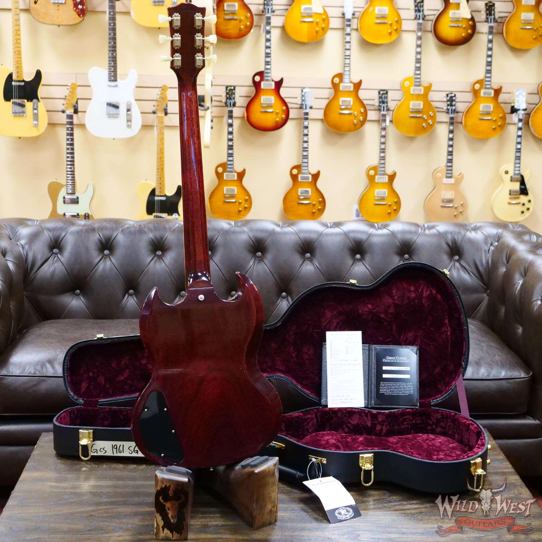 gibsoncs-1961sg-lightaged-96292-d5__wwg.jpg Gibson Custom Shop M2M 1961 Les Paul SG Standard Reissue Stop Bar Light Aged Faded Cherry - Image 12