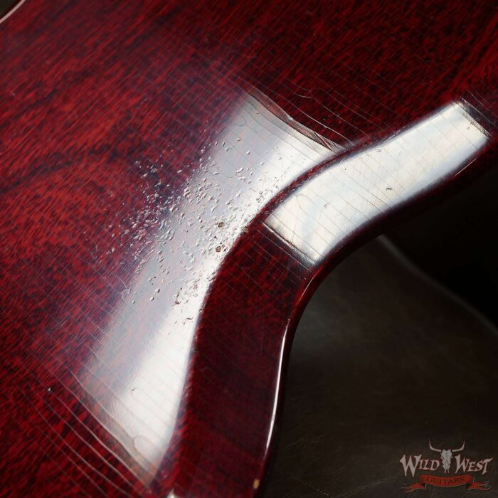 Gibson Custom Shop M2M 1961 Les Paul SG Standard Reissue Stop Bar Light Aged Faded Cherry - Image 13