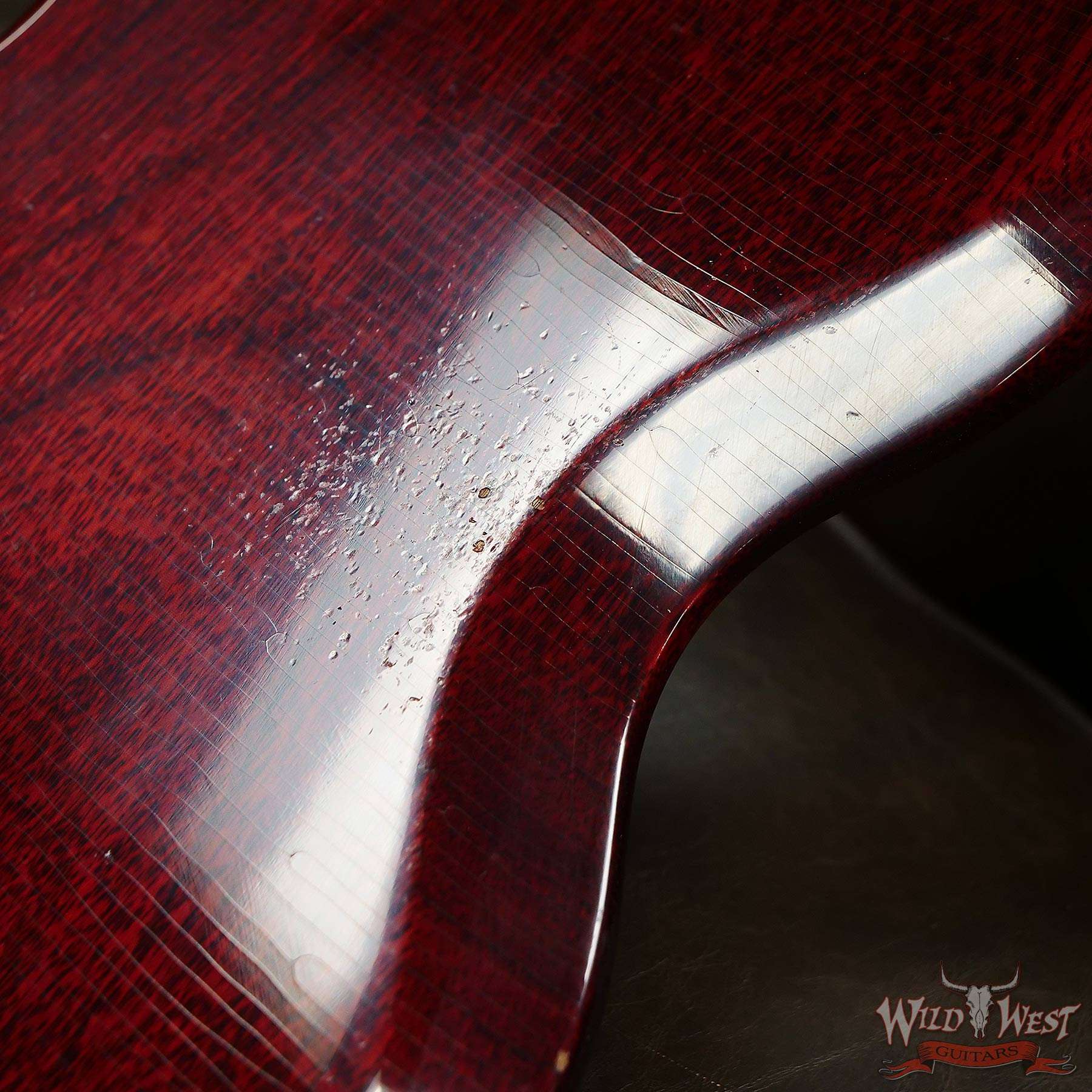 gibsoncs-1961sg-lightaged-96292-d6__wwg.jpg Gibson Custom Shop M2M 1961 Les Paul SG Standard Reissue Stop Bar Light Aged Faded Cherry - Image 13