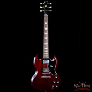 Gibson Custom Shop M2M 1961 Les Paul SG Standard Reissue Stop Bar Light Aged Faded Cherry - Image 3