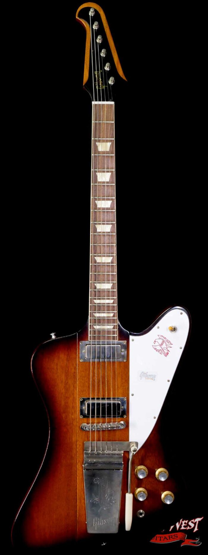 Gibson Custom Shop 1963 Firebird V Indian Rosewood Fingerboard VOS Vintage Sunburst - Image 1