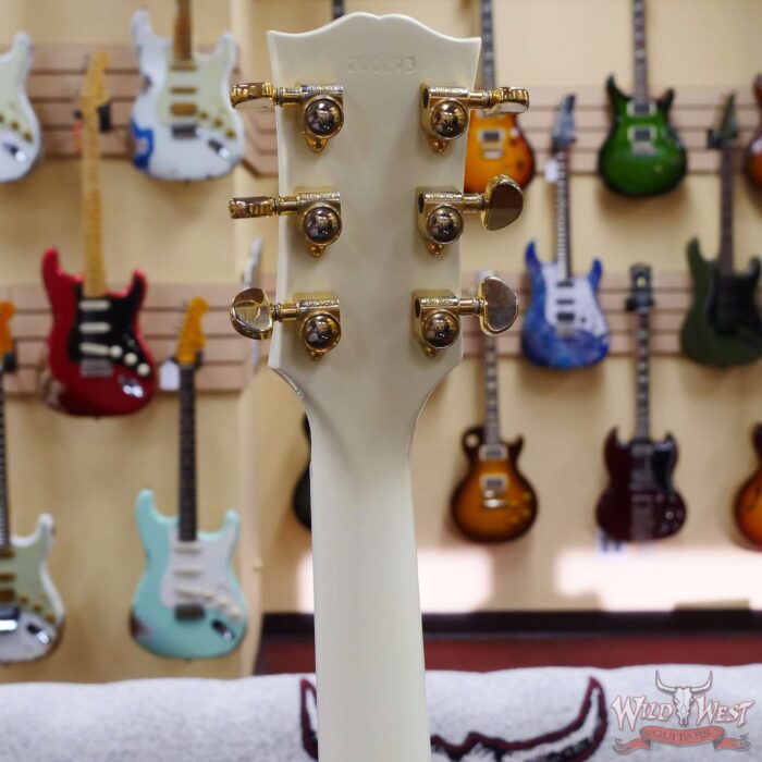 Gibson Custom Shop 1963 Les Paul SG Custom Reissue w/ Maestro Vibrola VOS Classic White - Image 9