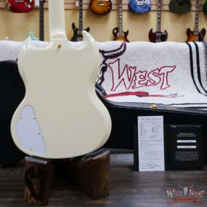 Gibson Custom Shop 1963 Les Paul SG Custom Reissue w/ Maestro Vibrola VOS Classic White - Image 10