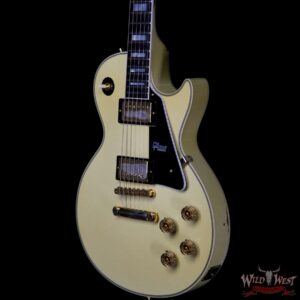 Gibson Custom Shop M2M 1974 Les Paul Custom Reissue Aged Ebony Fingerboard Classic White - Image 2