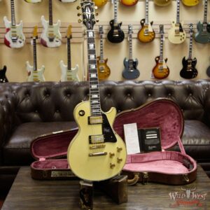 Gibson Custom Shop M2M 1974 Les Paul Custom Reissue Aged Ebony Fingerboard Classic White - Image 9