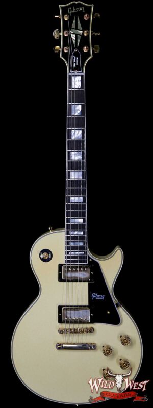 Gibson Custom Shop M2M 1974 Les Paul Custom Reissue Aged Ebony Fingerboard Classic White