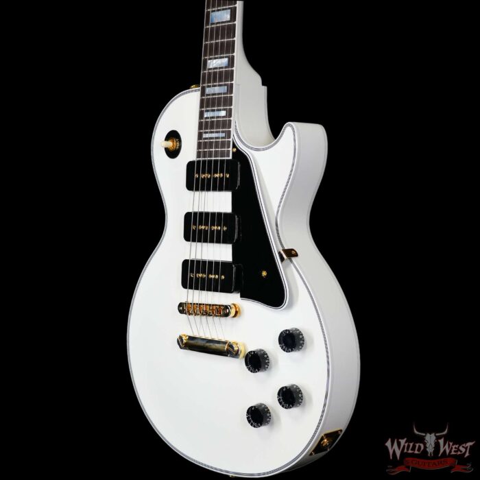 Gibson Custom Shop M2M Treble P90 Les Paul Custom Ebony Fingerboard VOS Alpine White (Blem) - Image 2