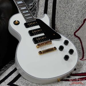 Gibson Custom Shop M2M Treble P90 Les Paul Custom Ebony Fingerboard VOS Alpine White (Blem) - Image 9
