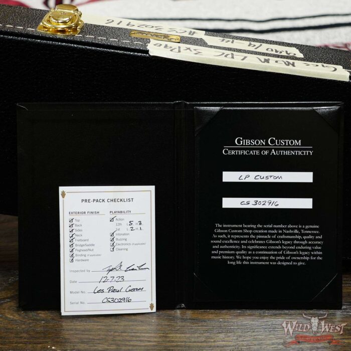 Gibson Custom Shop M2M Treble P90 Les Paul Custom Ebony Fingerboard VOS Alpine White (Blem) - Image 13