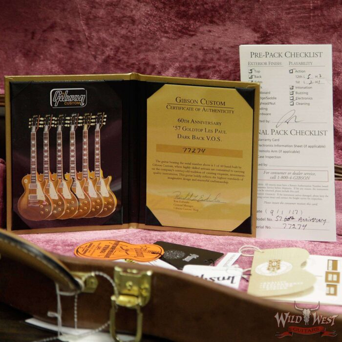 2017 Gibson Custom Shop 60th Anniversary ‘57 Goldtop Les Paul Antique Gold Dark Back VOS - Image 11