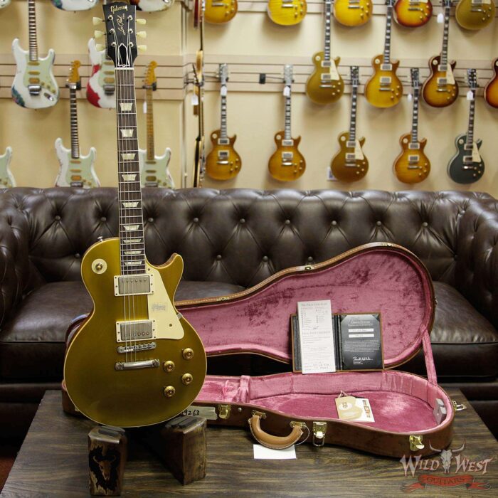Gibson Custom Shop 1957 Les Paul Goldtop Reissue VOS ‘57 Natural Back - Image 12