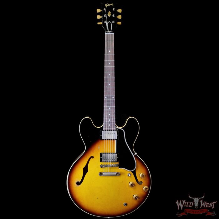 2024 NEW Gibson Custom Shop Limited Edition 1958 ES-335 Murphy Lab Heavy Aged Faded Tobacco Burst 7.85 LBS - Image 3