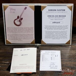 2024 NEW Gibson Custom Shop Limited Edition 1958 ES-335 Murphy Lab Heavy Aged Faded Tobacco Burst 7.85 LBS - Image 14