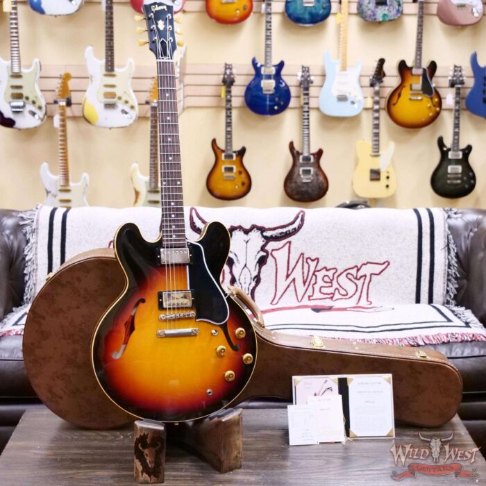 2024 NEW Gibson Custom Shop Limited Edition 1958 ES-335 Murphy Lab Light Aged Tri-Burst 8.20 LBS - Image 6