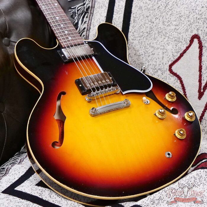 2024 NEW Gibson Custom Shop Limited Edition 1958 ES-335 Murphy Lab Light Aged Tri-Burst 8.20 LBS - Image 8