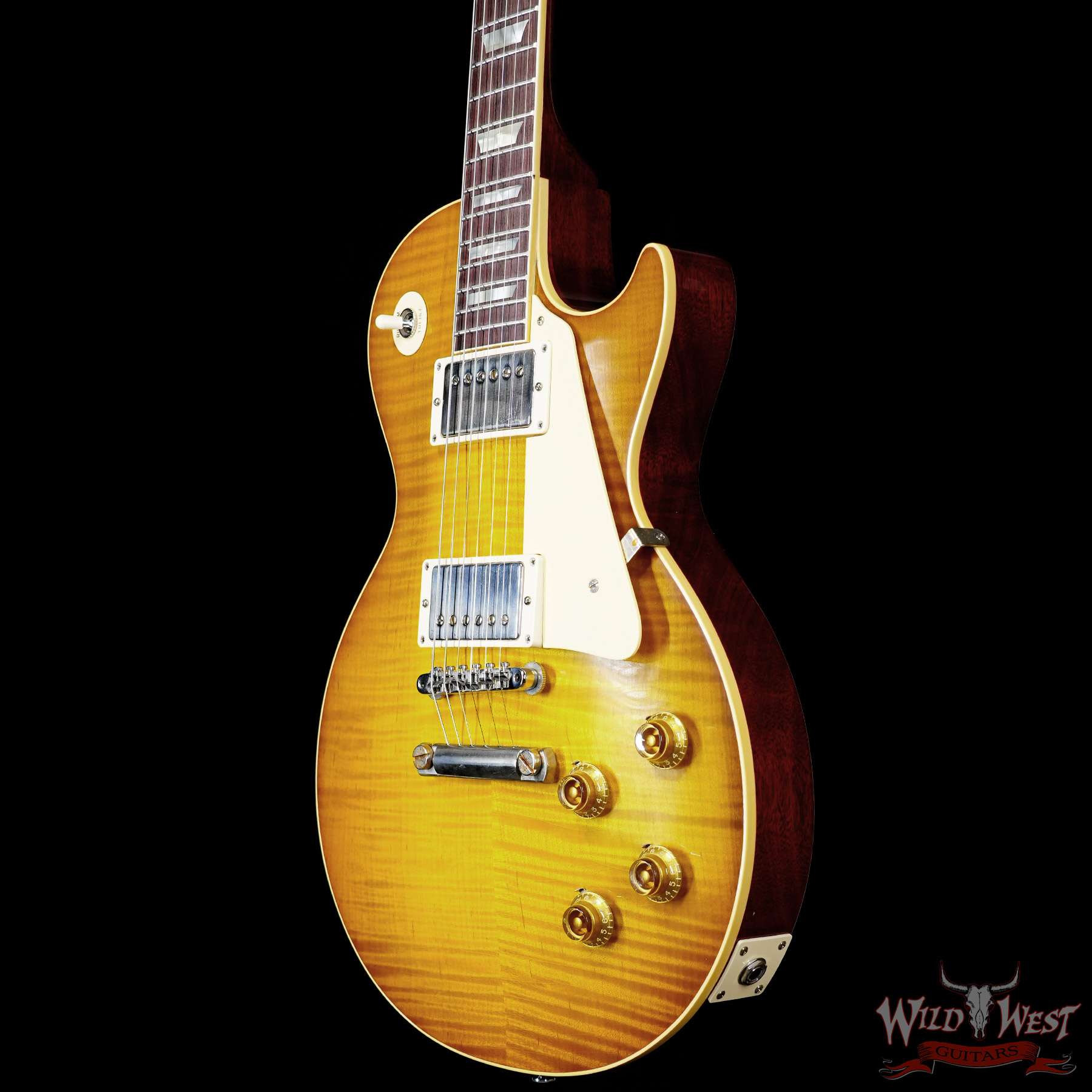 gibsoncs-59lp-934269-br__wwg.jpg Gibson Custom Shop M2M 1959 Les Paul Standard Murphy Lab Ultra Light Aged Golden Poppy Burst 8.75 LBS - Image 2