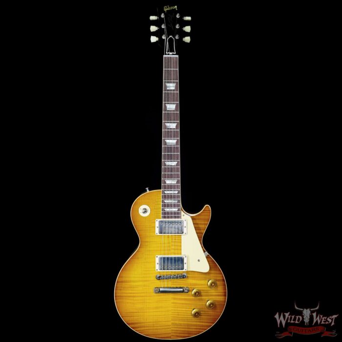 Gibson Custom Shop M2M 1959 Les Paul Standard Murphy Lab Ultra Light Aged Golden Poppy Burst 8.75 LBS - Image 3