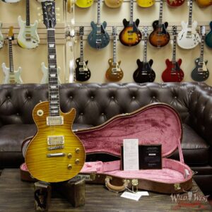 Gibson Custom Shop Historic 1959 Les Paul VOS Hand Selected Killer Top Brazilian Rosewood Board Dirty Lemon 8.90 Lbs - Image 12