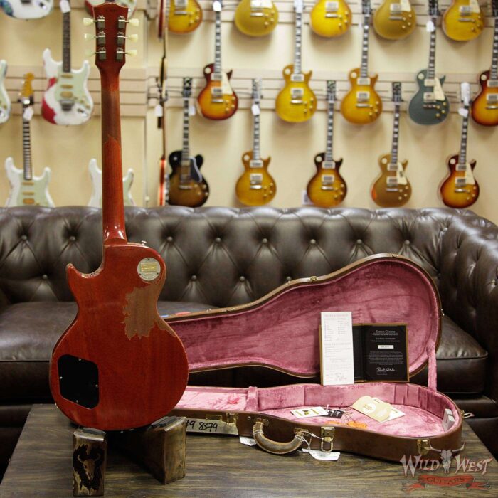 Gibson Custom Shop Historic 1959 Les Paul Heavy Aged Hand Selected Killer Top Brazilian Rosewood Board Dirty Lemon 8.50 Pounds - Image 15