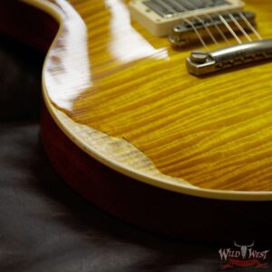 Gibson Custom Shop Historic 1959 Les Paul Heavy Aged Hand Selected Killer Top Brazilian Rosewood Board Dirty Lemon 8.50 Pounds - Image 17