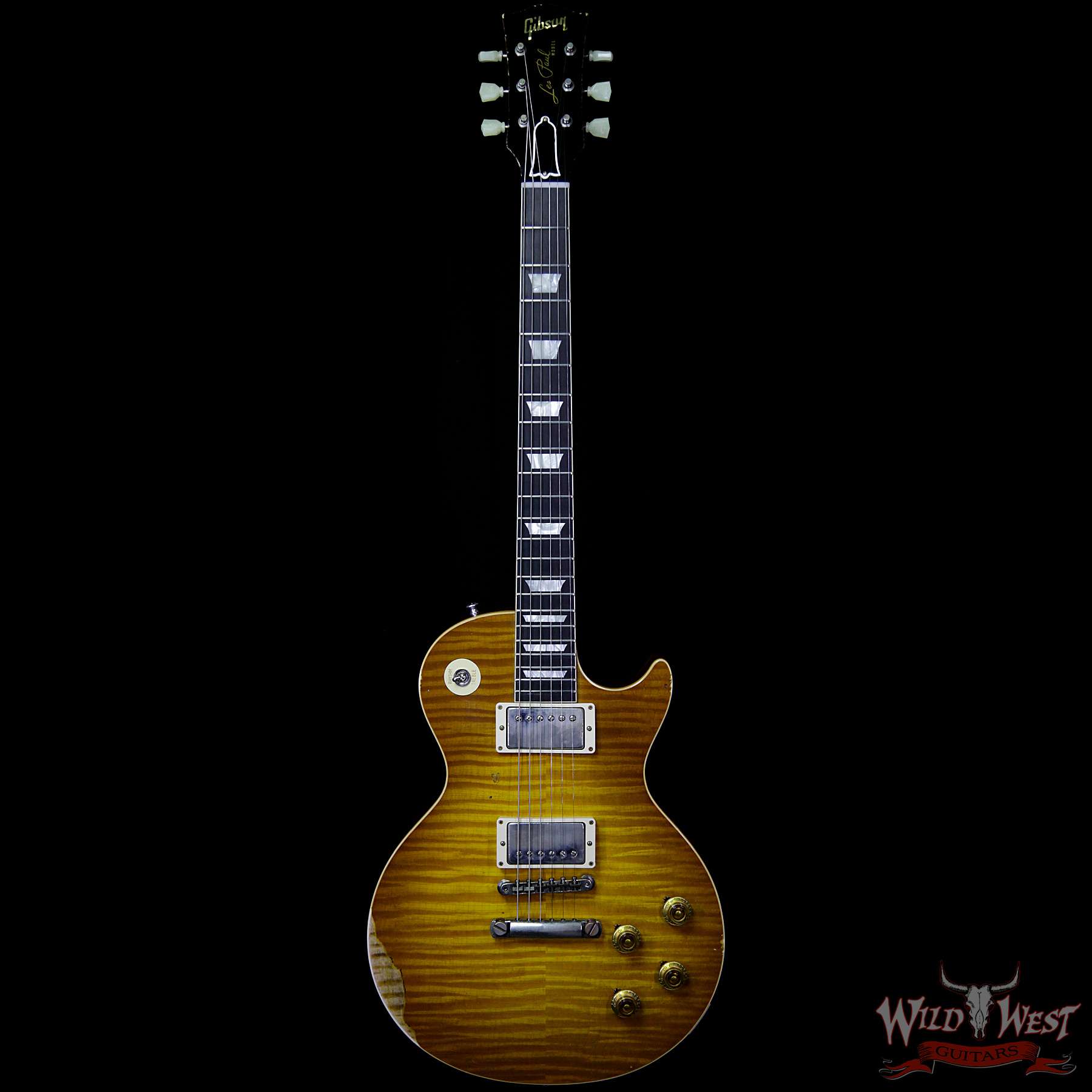 gibsoncs-59lp-brz-ha-dl-98379-f__wwg.jpg Gibson Custom Shop Historic 1959 Les Paul Heavy Aged Hand Selected Killer Top Brazilian Rosewood Board Dirty Lemon 8.50 Pounds - Image 4