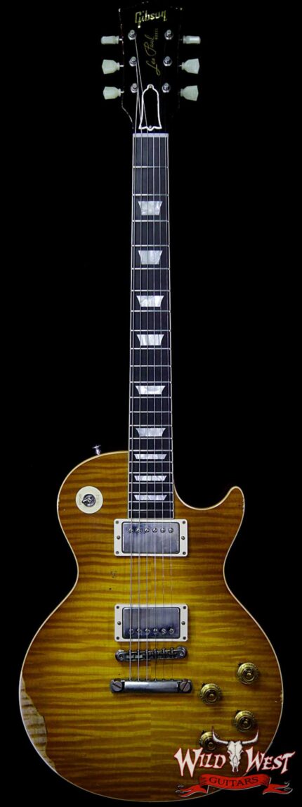 Gibson Custom Shop Historic 1959 Les Paul Heavy Aged Hand Selected Killer Top Brazilian Rosewood Board Dirty Lemon 8.50 Pounds