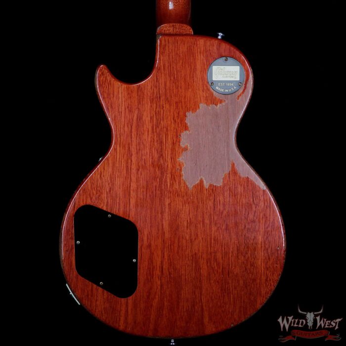 Gibson Custom Shop Historic 1959 Les Paul Heavy Aged Hand Selected Killer Top Brazilian Rosewood Board Honey Lemon Fade 8.35 Pounds - Image 6