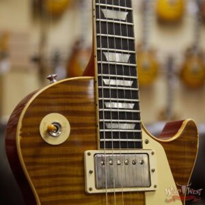 Gibson Custom Shop Historic 1959 Les Paul Heavy Aged Hand Selected Killer Top Brazilian Rosewood Board Honey Lemon Fade 8.35 Pounds - Image 13