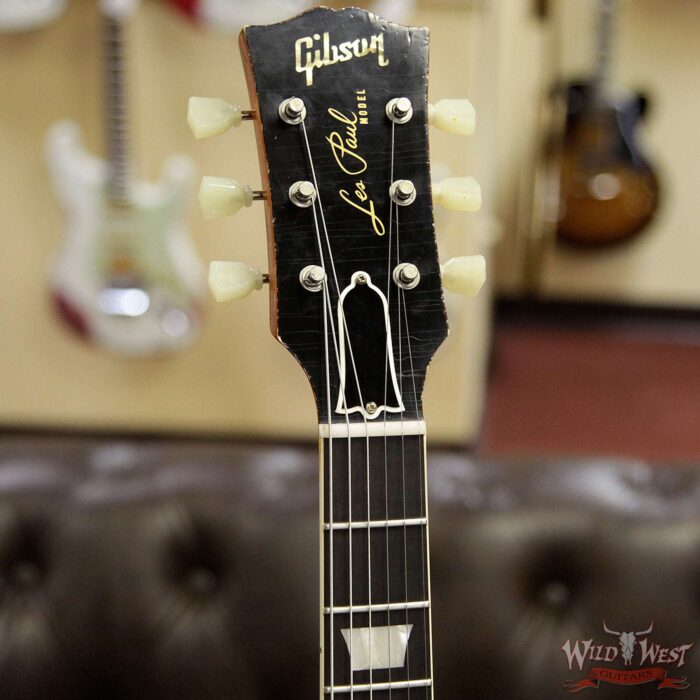 Gibson Custom Shop Historic 1959 Les Paul Heavy Aged Hand Selected Killer Top Brazilian Rosewood Board Honey Lemon Fade 8.35 Pounds - Image 7