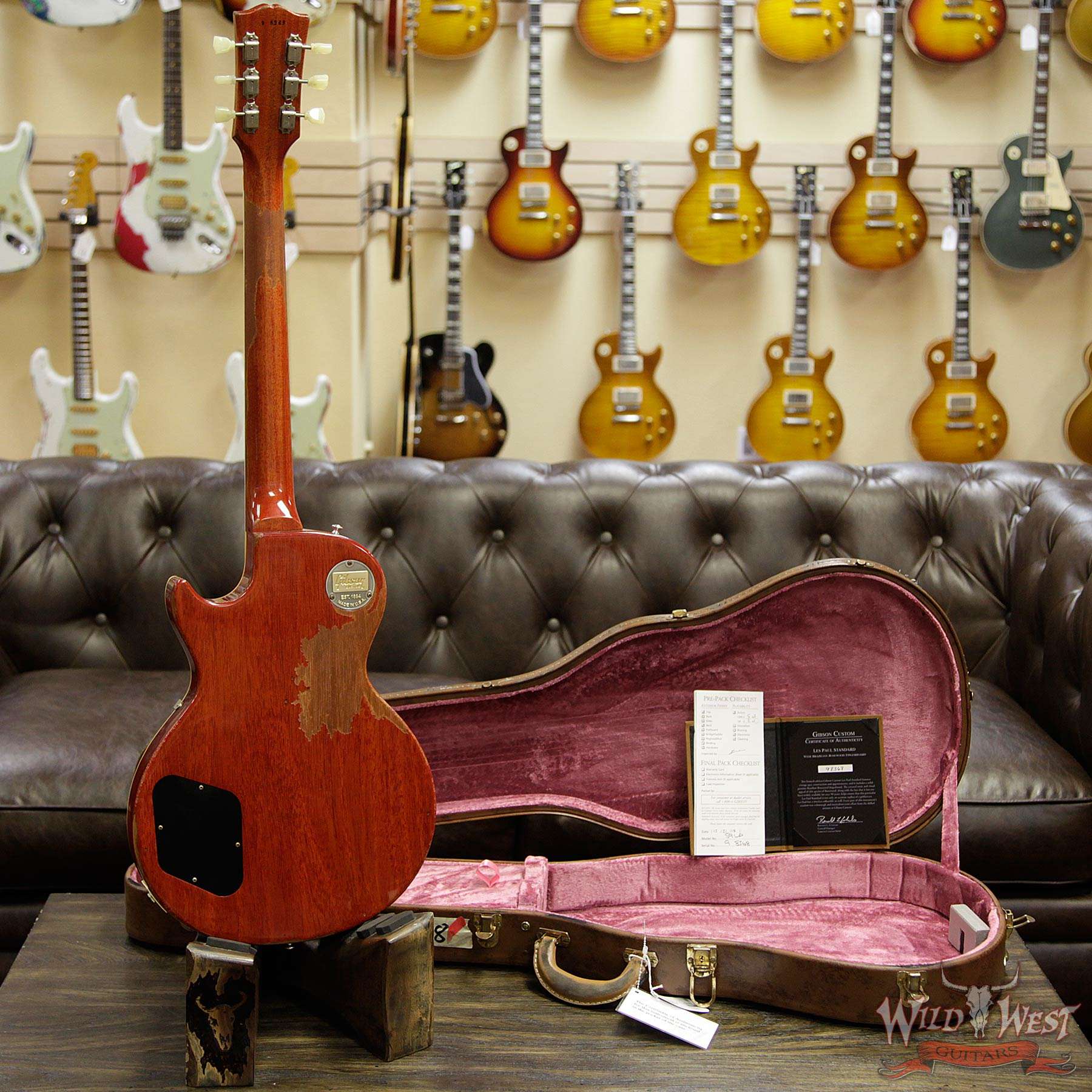 gibsoncs-59lp-brz-ha-vc-98368-d3__wwg.jpg Gibson Custom Shop Historic 1959 Les Paul Heavy Aged Hand Selected Killer Top Brazilian Rosewood Board Vintage Cherry 8.10 Pounds - Image 15