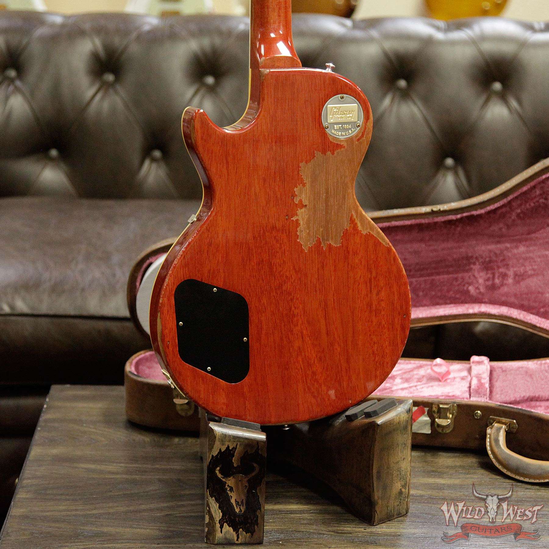 gibsoncs-59lp-brz-ha-vc-98368-d4__wwg.jpg Gibson Custom Shop Historic 1959 Les Paul Heavy Aged Hand Selected Killer Top Brazilian Rosewood Board Vintage Cherry 8.10 Pounds - Image 16