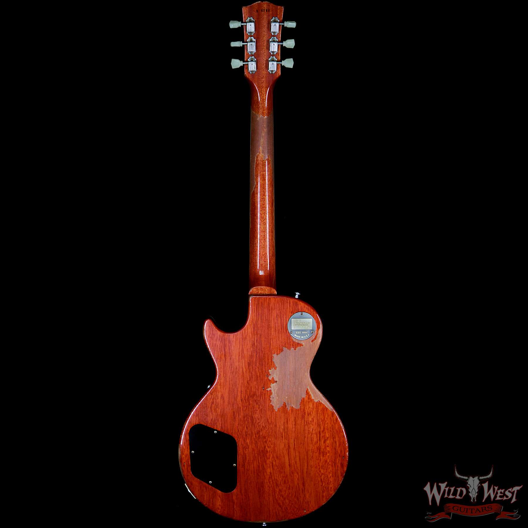 gibsoncs-59lp-brz-ha-vc-98368b__wwg.jpg Gibson Custom Shop Historic 1959 Les Paul Heavy Aged Hand Selected Killer Top Brazilian Rosewood Board Vintage Cherry 8.10 Pounds - Image 5