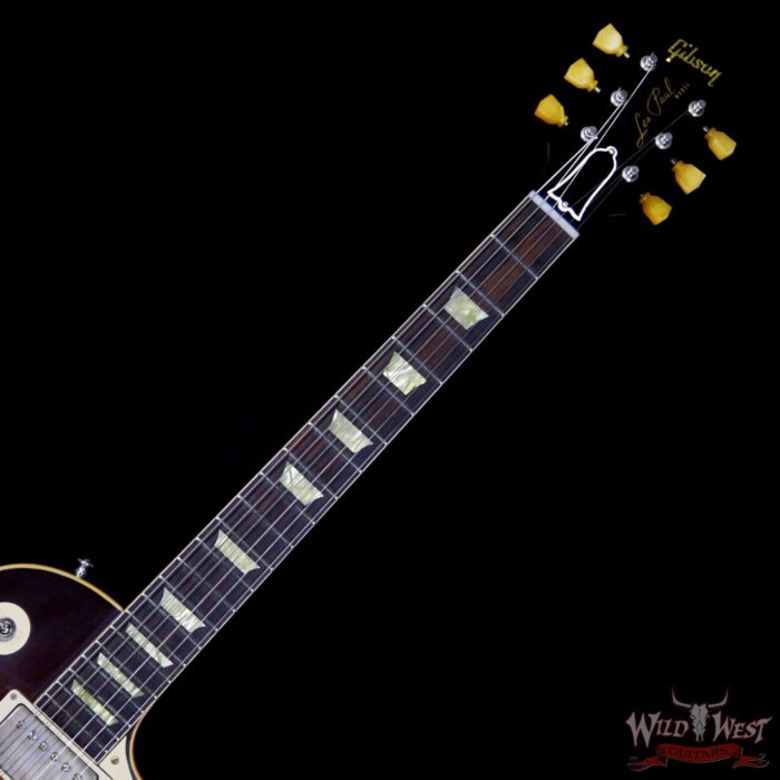 2018 CES Show Gibson Custom Shop Standard Historic 1959 Les Paul Standard VOS Brazialian Rosewood Board Faded Kindred Burst 8.4 Lbs - Image 8