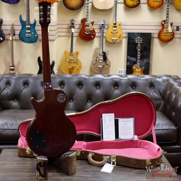 Gibson Custom Shop 60th Anniversary 1960 Les Paul Standard VOS V1 Deep Cherry Burst 8.75 LBS - Image 9