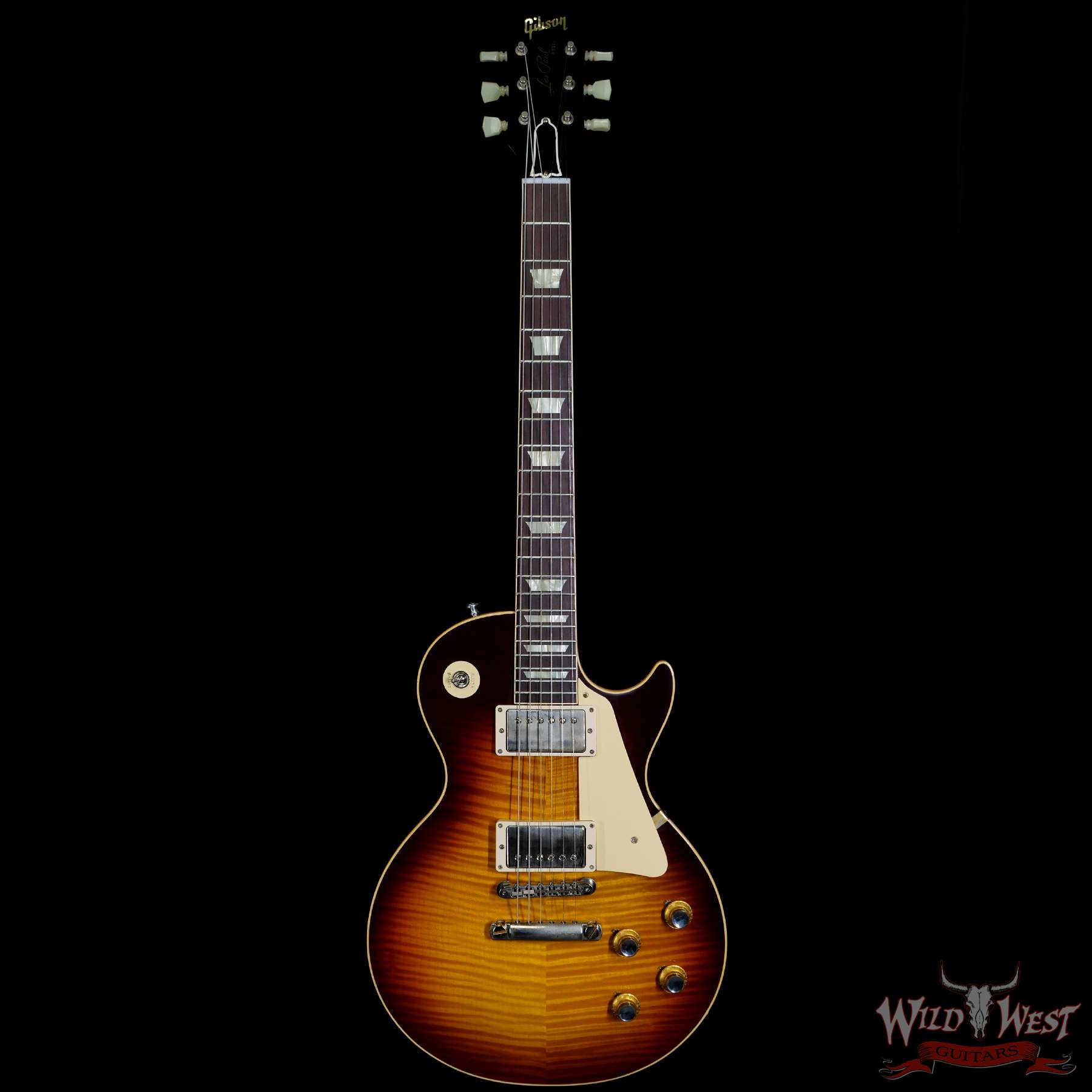 gibsoncs-60th1960lp-vos-wbb-001296-f__wwg.jpg Gibson Custom Shop 60th Anniversary 1960 Les Paul Standard VOS V3 Washed Bourbon Burst - Image 3