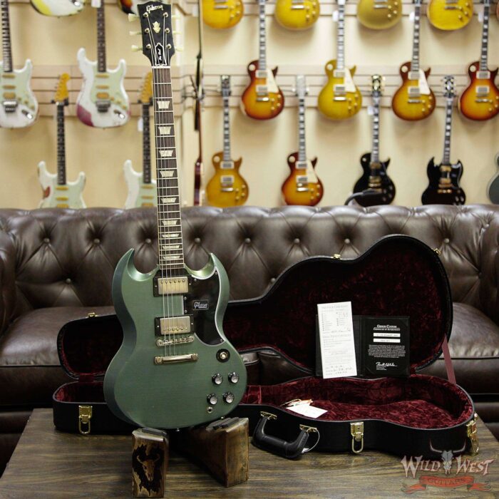Gibson Custom Shop ‘61 1961 SG Standard Reissue Stop Bar Aged Metallic Teal 6.25 LBS - Image 6