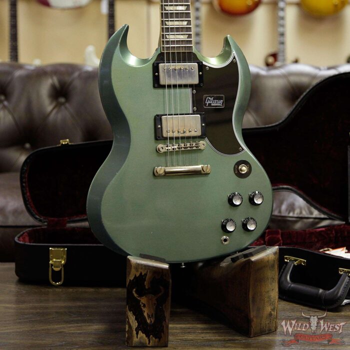 Gibson Custom Shop ‘61 1961 SG Standard Reissue Stop Bar Aged Metallic Teal 6.25 LBS - Image 8