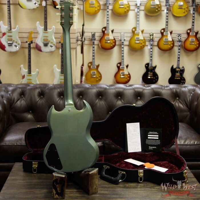 Gibson Custom Shop ‘61 1961 SG Standard Reissue Stop Bar Aged Metallic Teal 6.25 LBS - Image 10