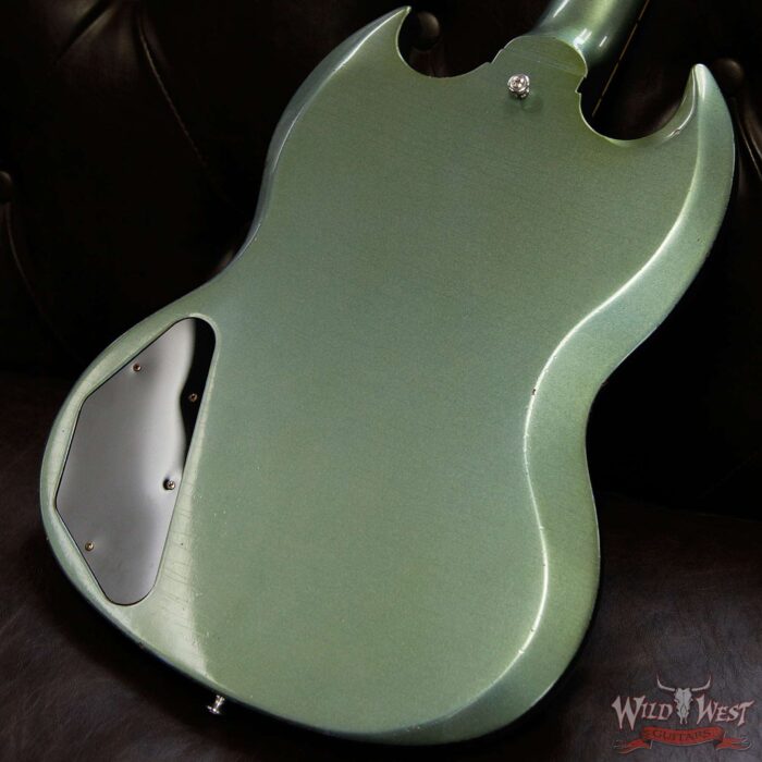 Gibson Custom Shop ‘61 1961 SG Standard Reissue Stop Bar Aged Metallic Teal 6.25 LBS - Image 13