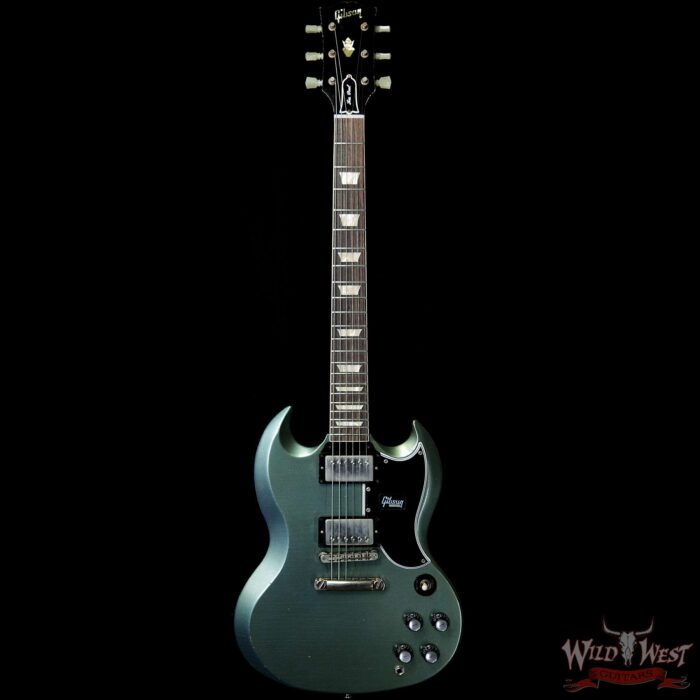 Gibson Custom Shop ‘61 1961 SG Standard Reissue Stop Bar Aged Metallic Teal 6.25 LBS - Image 3