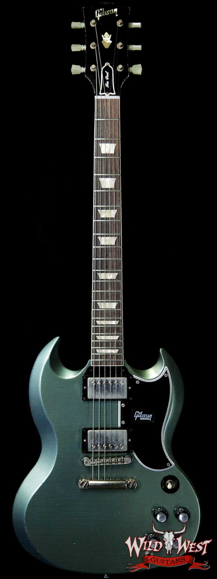 Gibson Custom Shop ‘61 1961 SG Standard Reissue Stop Bar Aged Metallic Teal 6.25 LBS - Image 1