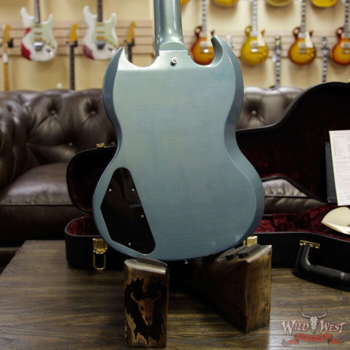 Gibson Custom Shop M2M ‘61 1961 SG Standard Reissue Stop Bar Aged Pelham Blue - Image 13