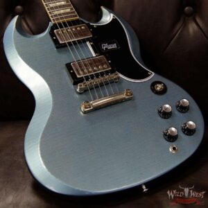 Gibson Custom Shop M2M ‘61 1961 SG Standard Reissue Stop Bar Aged Pelham Blue - Image 10