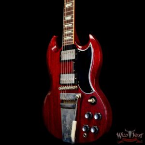 Gibson Custom Shop 1964 SG Standard With Maestro Vibrola Murphy Lab Ultra Light Aged Cherry Red - Image 2