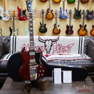 Gibson Custom Shop 1964 SG Standard With Maestro Vibrola Murphy Lab Ultra Light Aged Cherry Red - Image 5