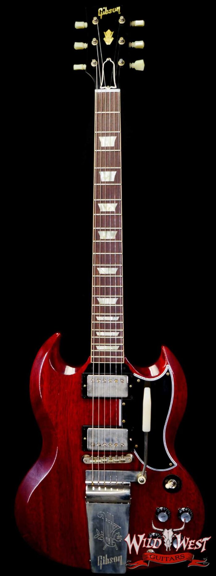 Gibson Custom Shop 1964 SG Standard With Maestro Vibrola Murphy Lab Ultra Light Aged Cherry Red - Image 1