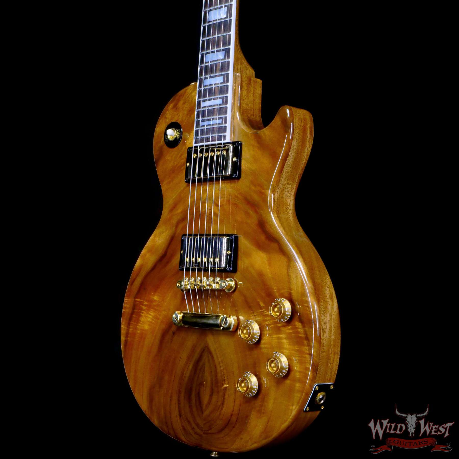 gibsoncs-731429-br__wwg.jpg Gibson Custom Shop 1957 Les Paul Special Single Cut Reissue Koa Top Dual Humbuckers Gloss Antique Natural Gold Hardware - Image 2